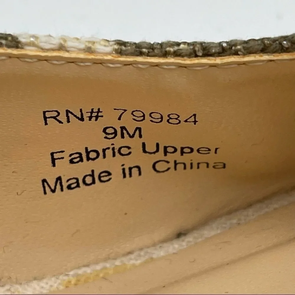 Chico’s Simone Zebra Espadrille Size 9